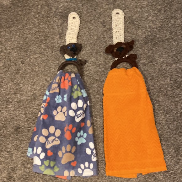 Two Handmade doggie towels. Brand New! - Picture 2 of 4